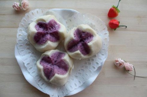 紫薯南瓜馒头 好看又美味