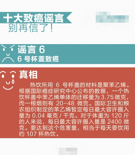 蓝色洁厕块致癌？ 别再相信这十大致癌谣言