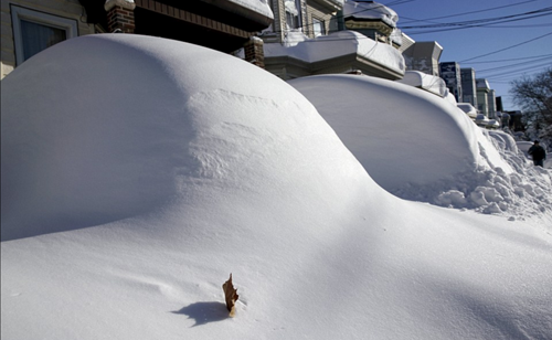 霸王级降雪洗礼美国东海岸 雪景如仙境